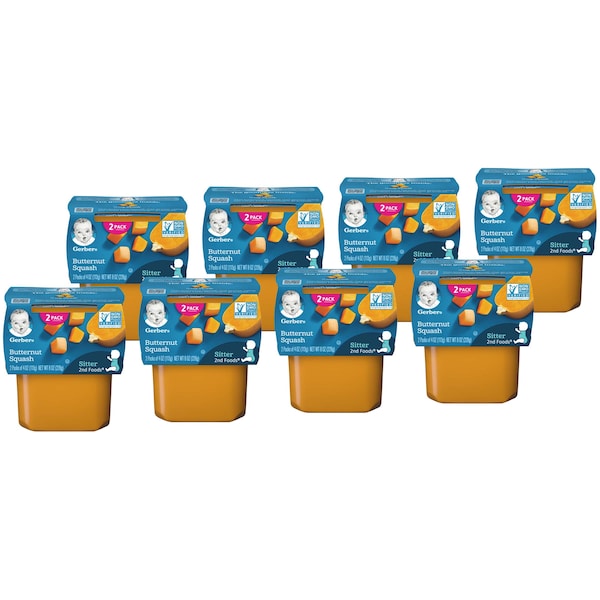 Gerber 2nd Foods Baby Food Butternut Squash 4 oz., PK16